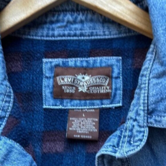 Levi’s Vintage Fleece-Lined Denim Jacket Men’s Size Large - Picture 2 of 4